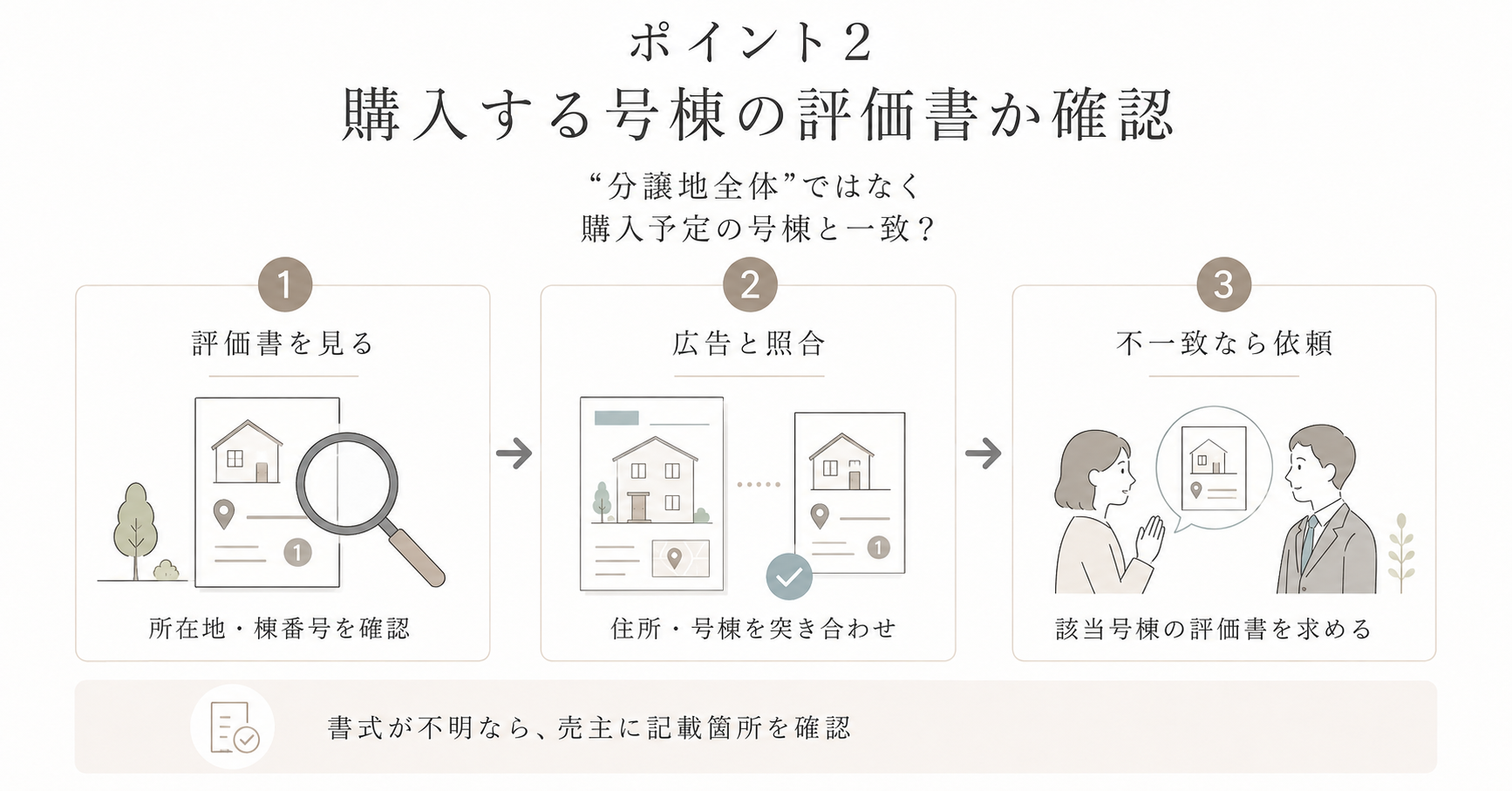 評価書と建物が一致しているか確認-アイム・ユニバース