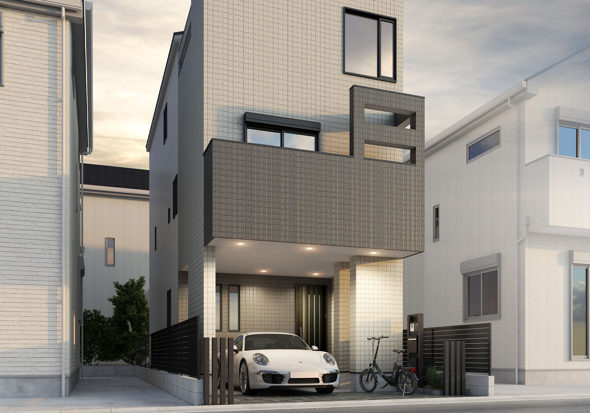 &RESORT HOUSE 日暮里Ⅲ期（アンリゾ 日暮里Ⅲ期）外観パース