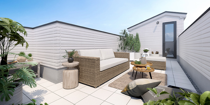 &RESORT HOUSE 日暮里Ⅲ期(アンリゾ 日暮里Ⅲ期)屋上テラスパース