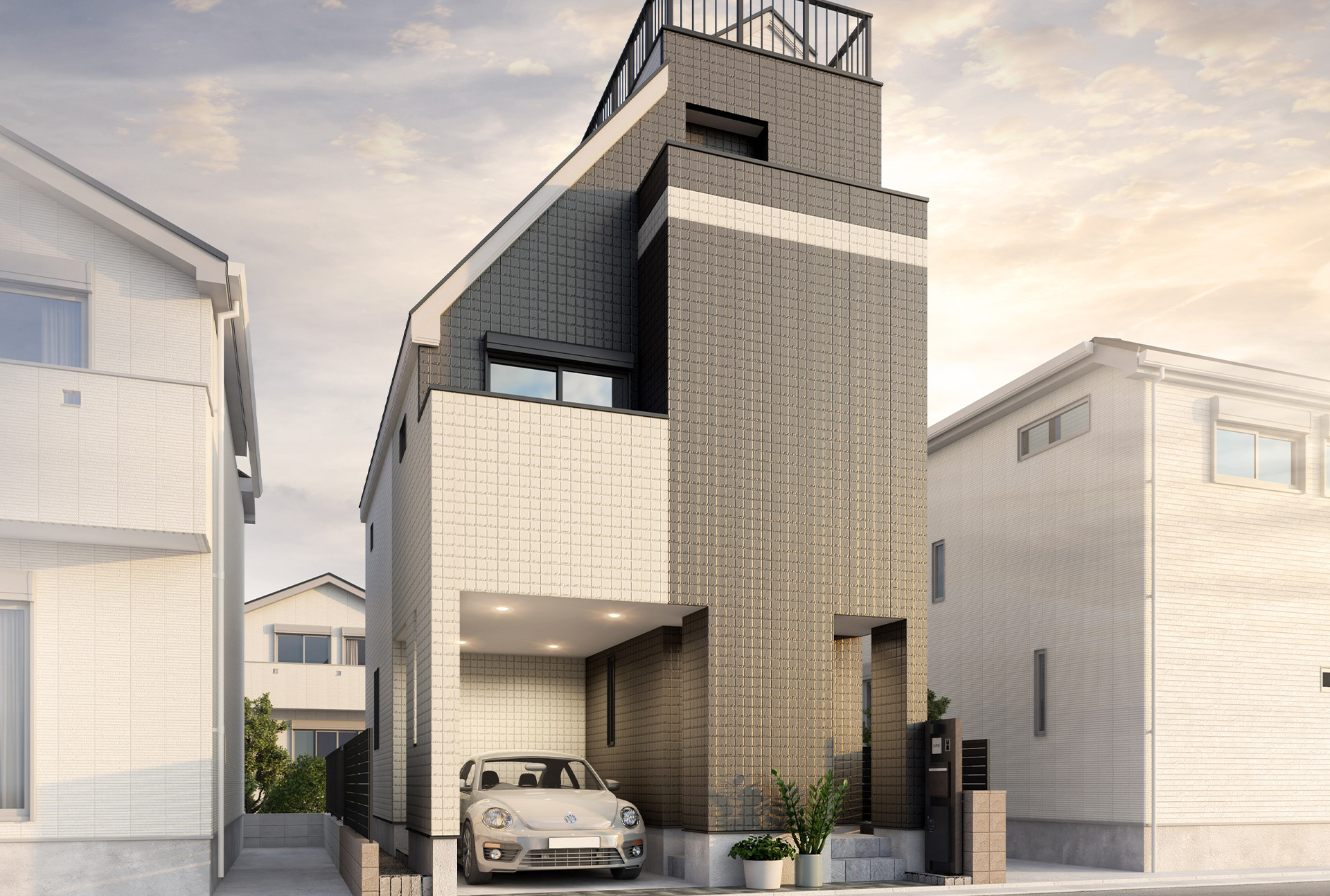 &RESORT HOUSE 新小岩Ⅵ期（アンリゾ 新小岩Ⅵ期）外観パース