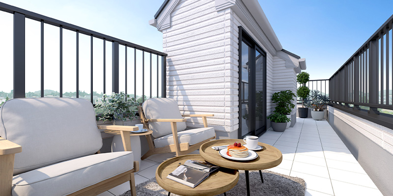 &RESORT HOUSE 新小岩Ⅵ期(アンリゾ 新小岩Ⅵ期)屋上テラスパース