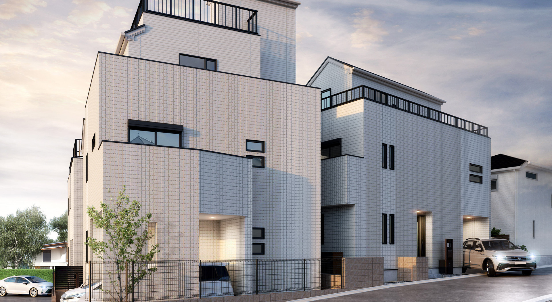 &RESORT HOUSE 赤羽Ⅱ期（アンリゾ 赤羽Ⅱ期）外観パース