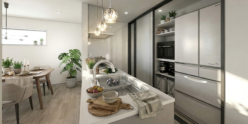 &RESORT HOUSE 竹ノ塚Ⅵ期（アンリゾ 竹ノ塚Ⅵ期）キッチンパース