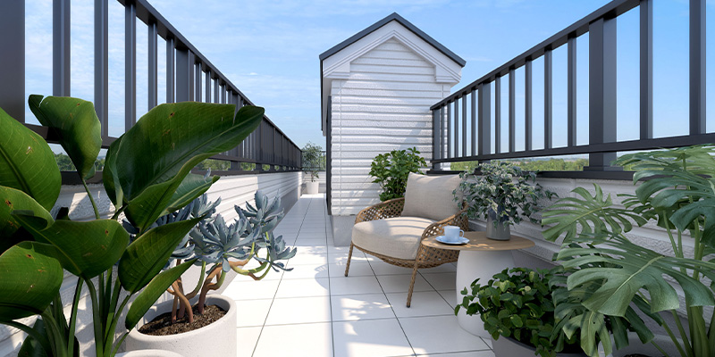 &RESORT HOUSE 小竹向原（アンリゾ 小竹向原）屋上テラスパース