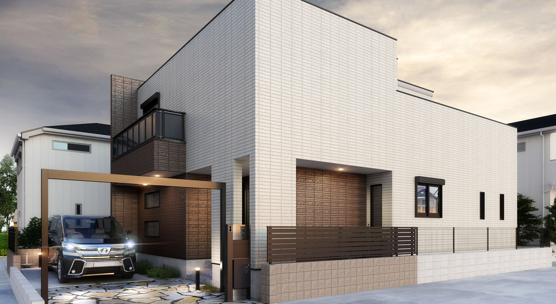 &RESORT HOUSE 石神井公園Ⅶ期（アンリゾ 石神井公園Ⅶ期）外観パース