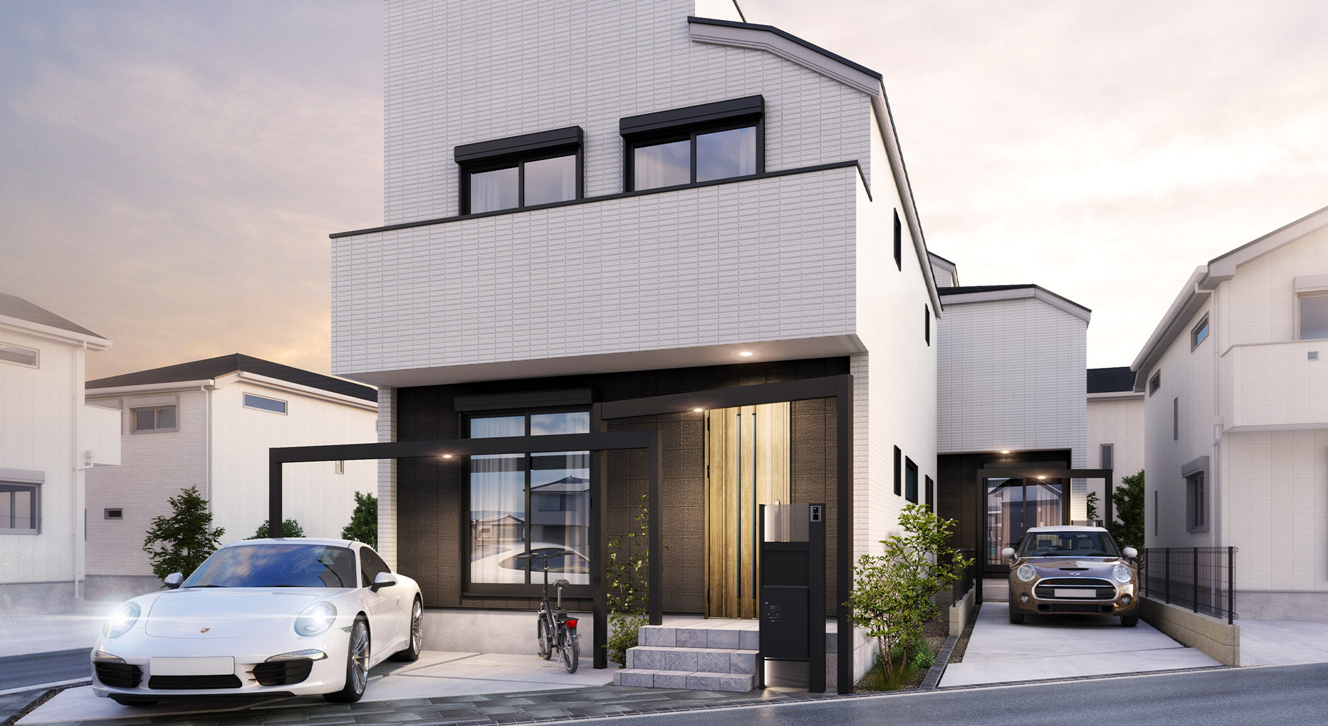 &RESORT HOUSE 大泉学園Ⅱ期（アンリゾ 大泉学園Ⅱ期）外観パース