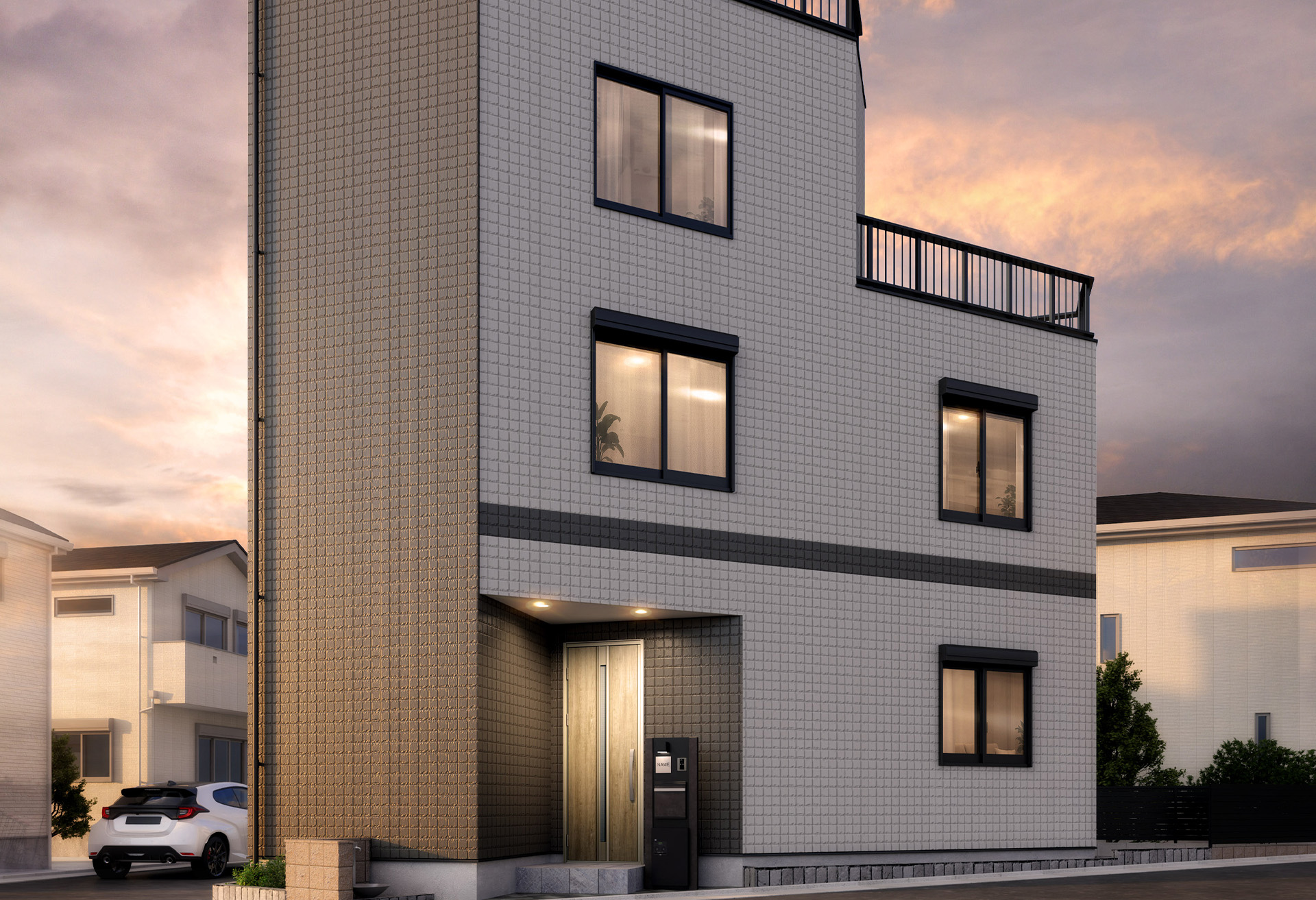 &RESORT HOUSE 平和台Ⅶ期（アンリゾ 平和台Ⅶ期）外観パース