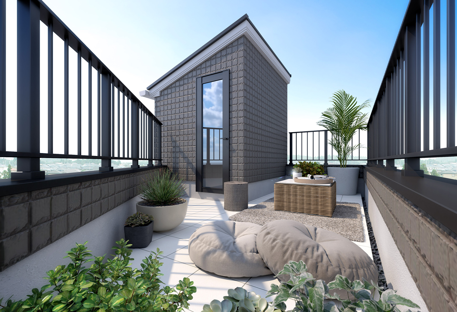 &RESORT HOUSE 平和台Ⅶ期（アンリゾ 平和台Ⅶ期）屋上テラスパース