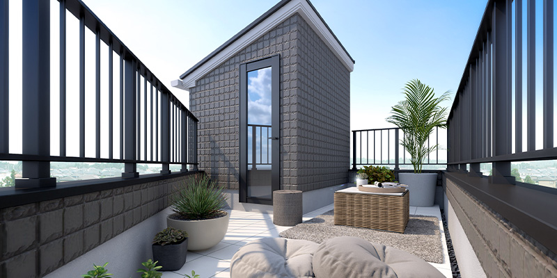 &RESORT HOUSE 平和台Ⅶ期（アンリゾ 平和台Ⅶ期）屋上テラスパース