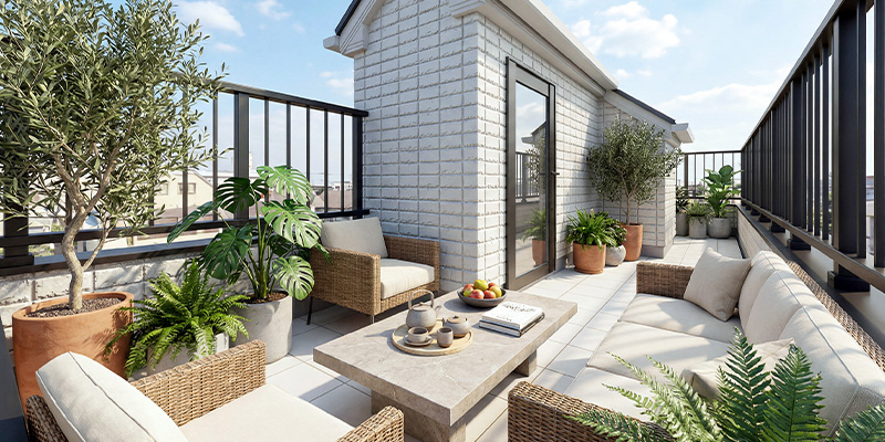 &RESORT HOUSE 三鷹Ⅲ期（アンリゾ 三鷹Ⅲ期）屋上テラスパース