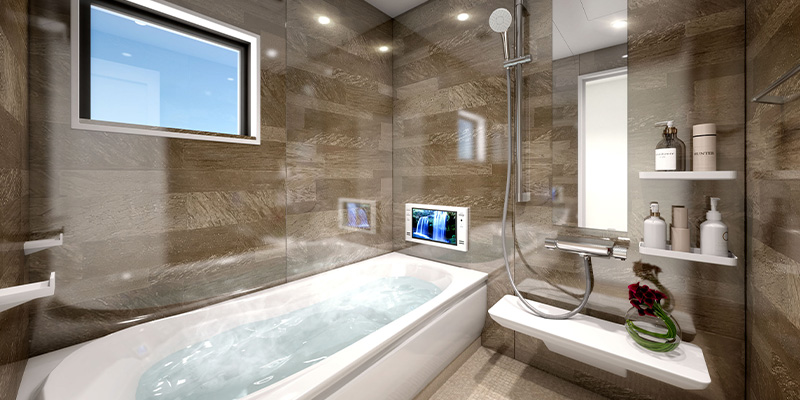 &RESORT HOUSE 西国分寺Ⅱ期（アンリゾ 西国分寺Ⅱ期）浴室パース