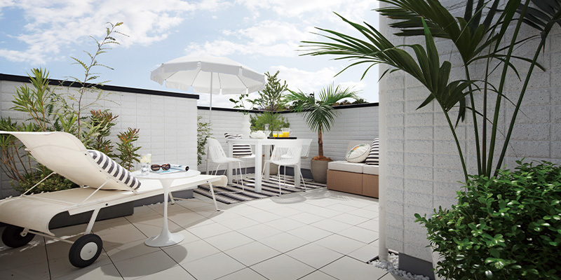 &RESORT HOUSE ひばりヶ丘（アンリゾ ひばりヶ丘）屋上テラスパース