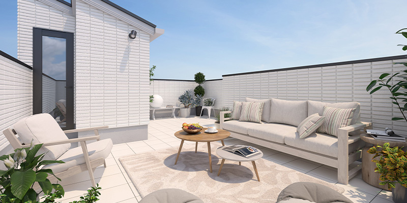 &RESORT HOUSE 北小金（アンリゾ 北小金）屋上テラスパース