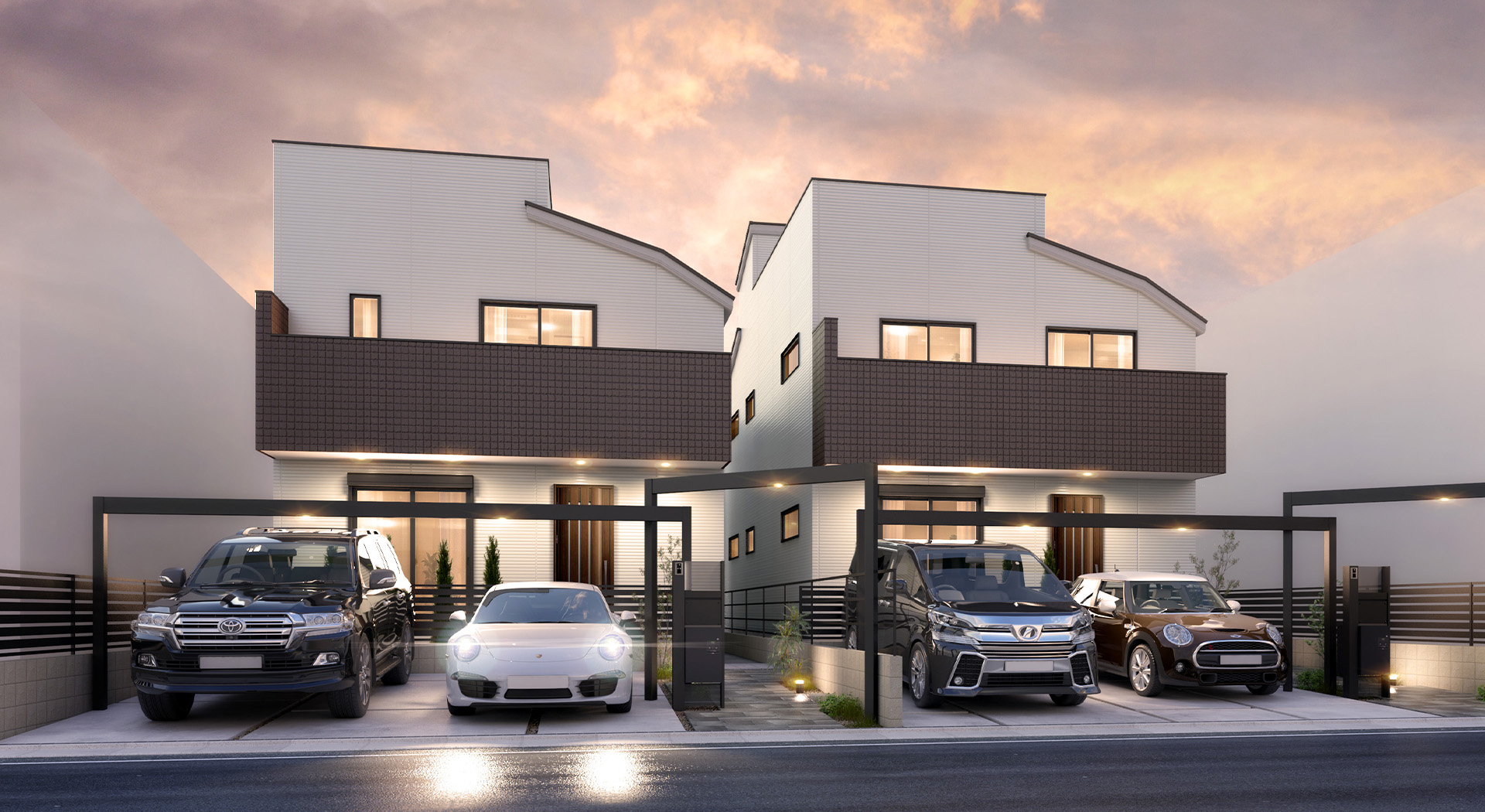 &RESORT HOUSE 新松戸Ⅱ期（アンリゾ 新松戸Ⅱ期）外観パース