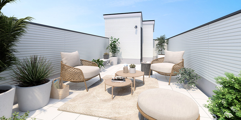 &RESORT HOUSE 新松戸Ⅱ期（アンリゾ 新松戸Ⅱ期）屋上テラスパース