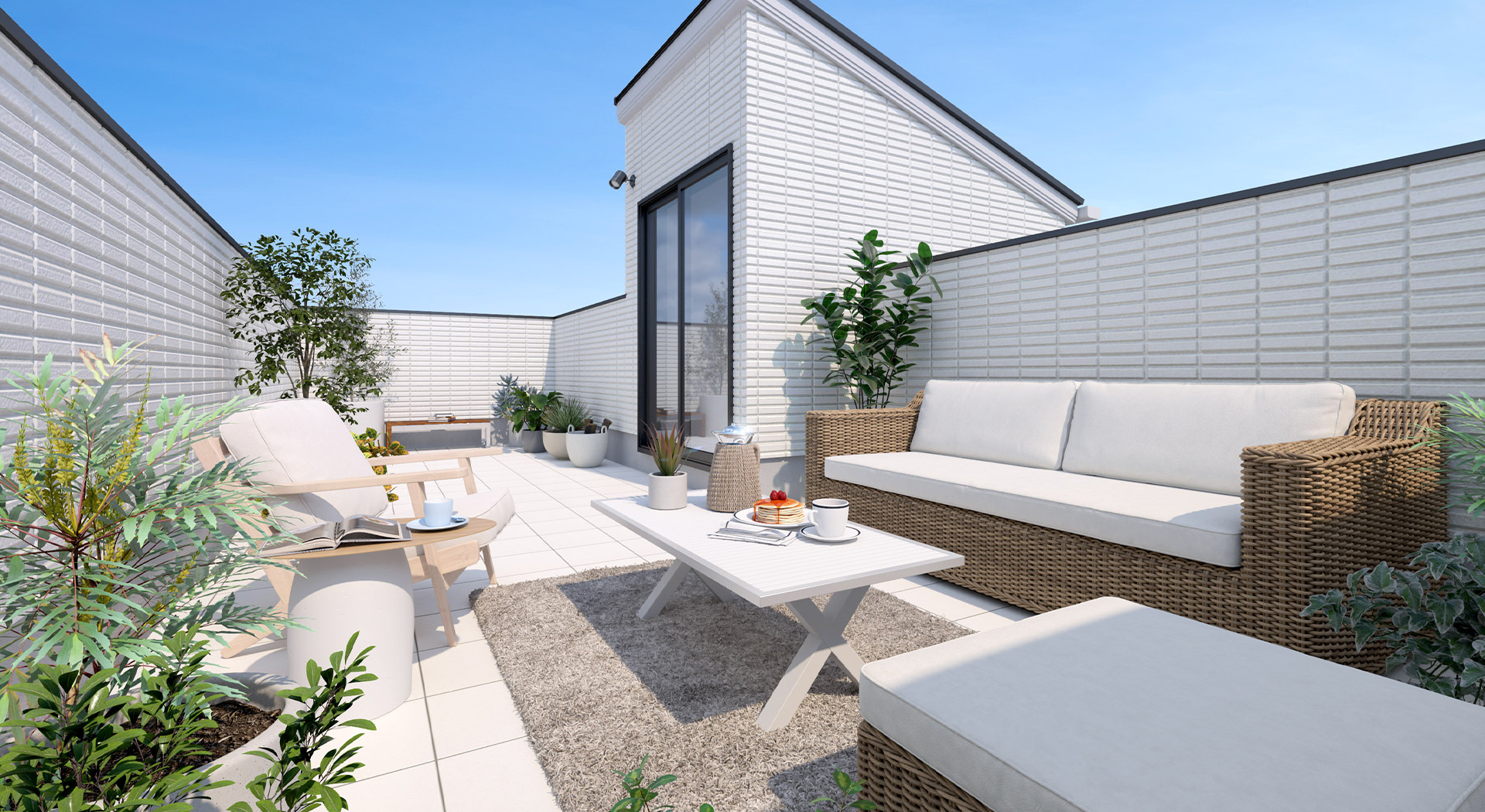 &RESORT HOUSE 北松戸Ⅲ期（アンリゾ 北松戸Ⅲ期）屋上テラスパース