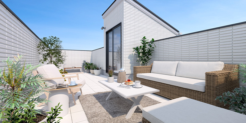 &RESORT HOUSE 北松戸Ⅲ期（アンリゾ 北松戸Ⅲ期）屋上テラスパース