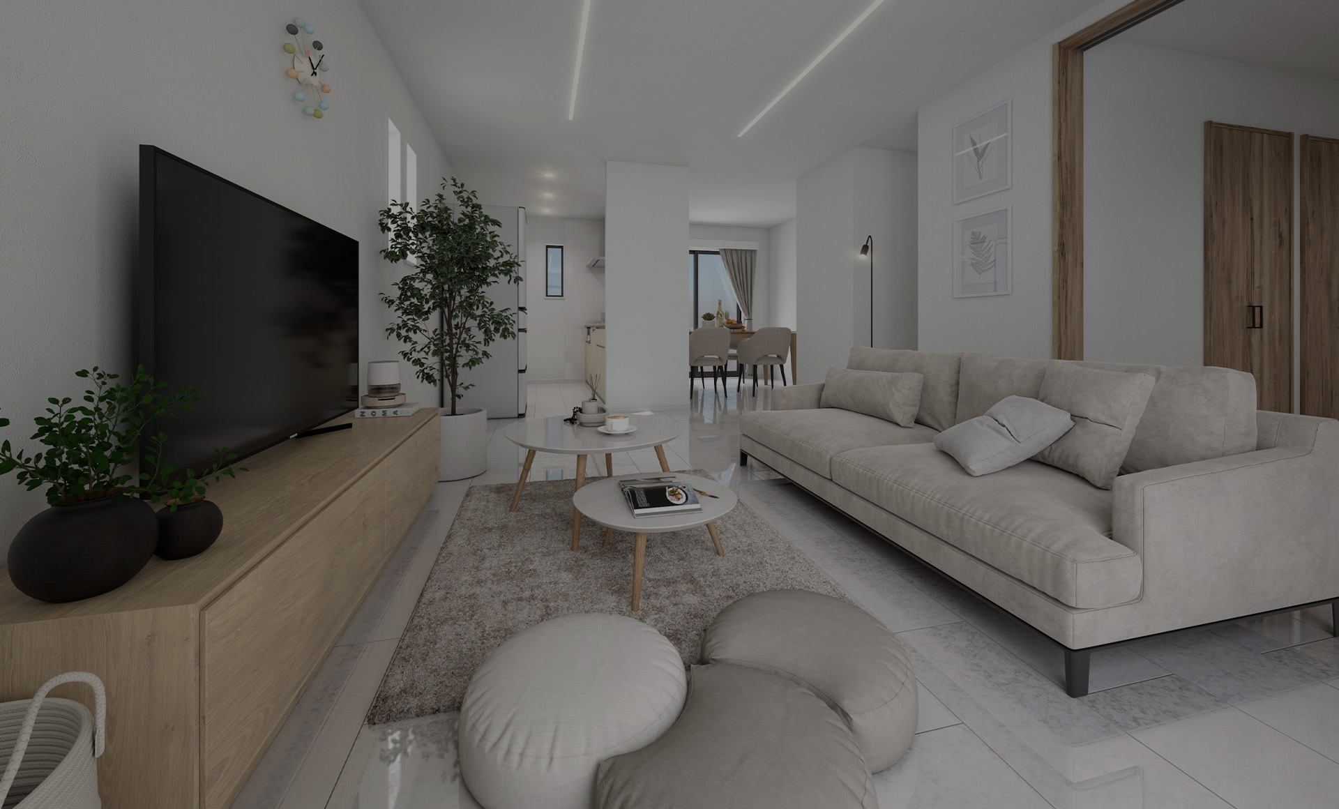 &RESORT HOUSE 柏Ⅱ期（アンリゾ 柏Ⅱ期）内観パース