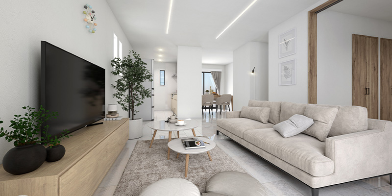 &RESORT HOUSE 柏Ⅱ期(アンリゾ 柏Ⅱ期)内観パース