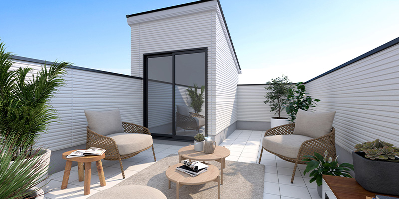 &RESORT HOUSE 柏Ⅱ期(アンリゾ 柏Ⅱ期)屋上テラスパース