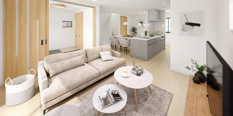 &RESORT HOUSE 川口元郷（アンリゾ 川口元郷）内観パース