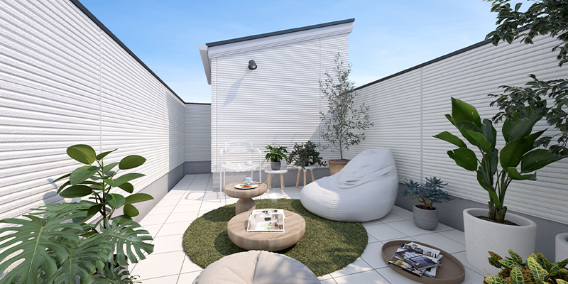 &RESORT HOUSE 東浦和Ⅴ期（アンリゾ 東浦和Ⅴ期）屋上テラスパース