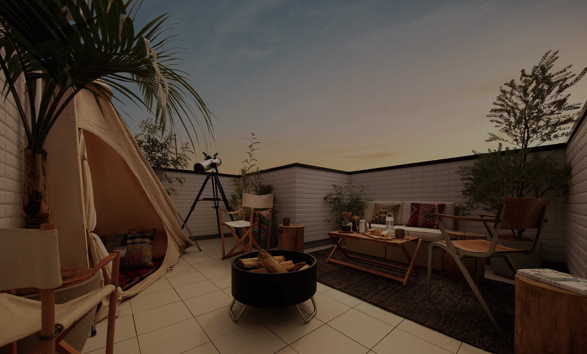 &RESORT HOUSE 南大塚Ⅱ期（アンリゾ 南大塚Ⅱ期）屋上テラスイメージ