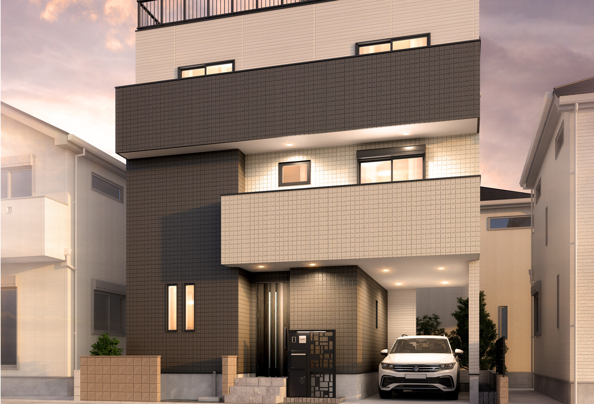 &RESORT HOUSE 朝霞台（アンリゾ 朝霞台）外観パース