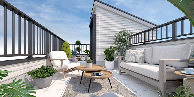 &RESORT HOUSE 朝霞台（アンリゾ 朝霞台）屋上テラスパース