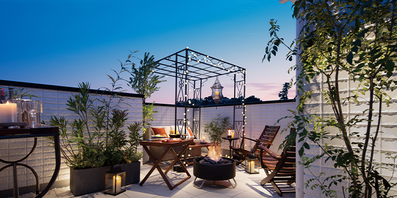 &RESORT HOUSE 本八幡（アンリゾ 本八幡）屋上テラスパース