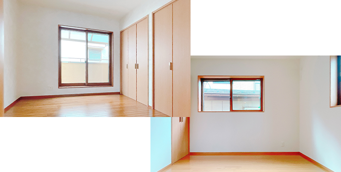 寝室や書斎、子供部屋にも