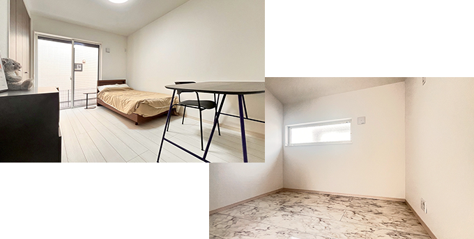 寝室や書斎、子供部屋にも