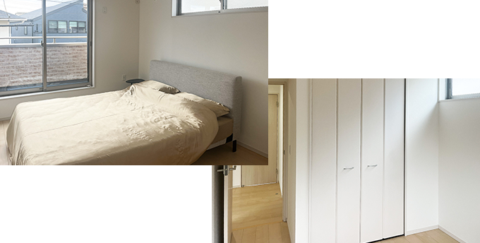 寝室や書斎、子供部屋にも