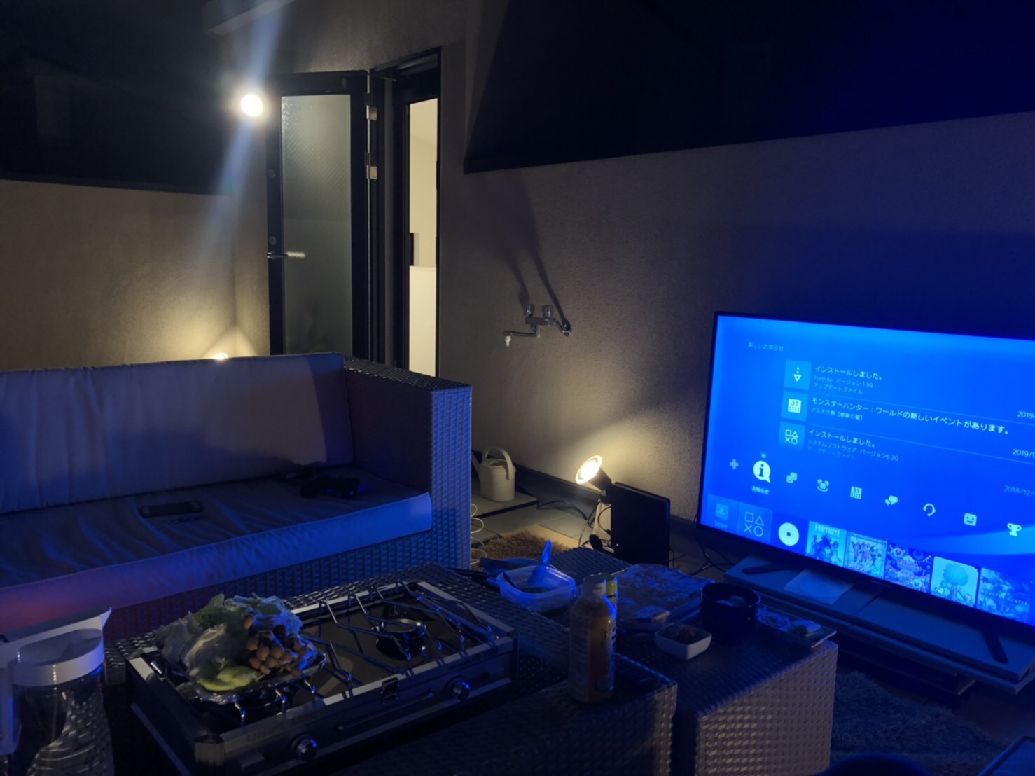 屋上映画鑑賞会！