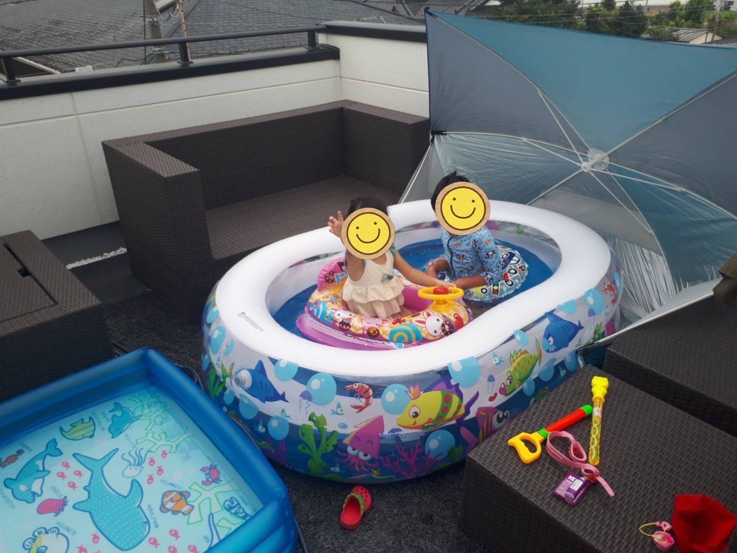 夏の終わりを楽しまれているようです